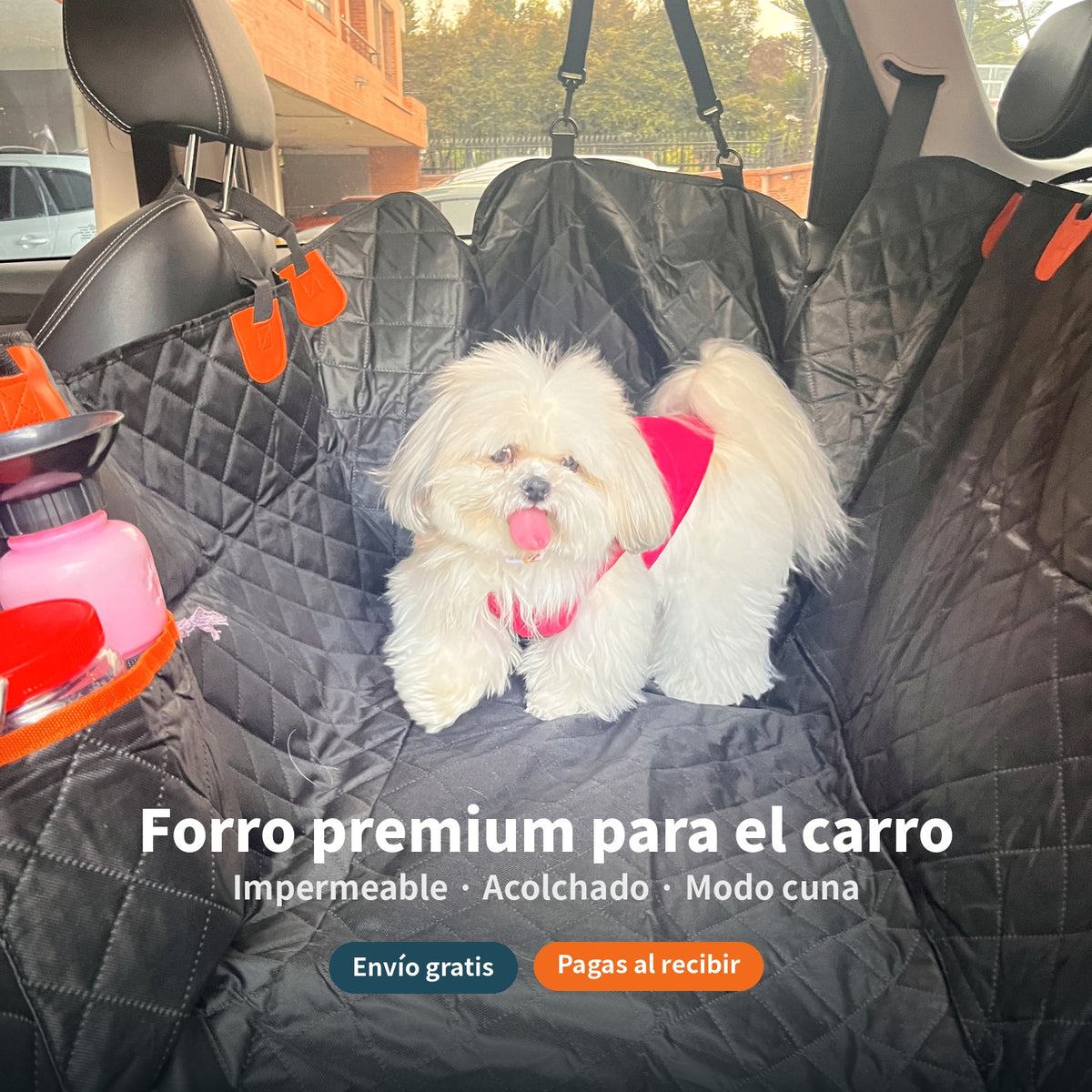 Forro Premium para Carro – Protector Impermeable para Perro con Modo Cuna